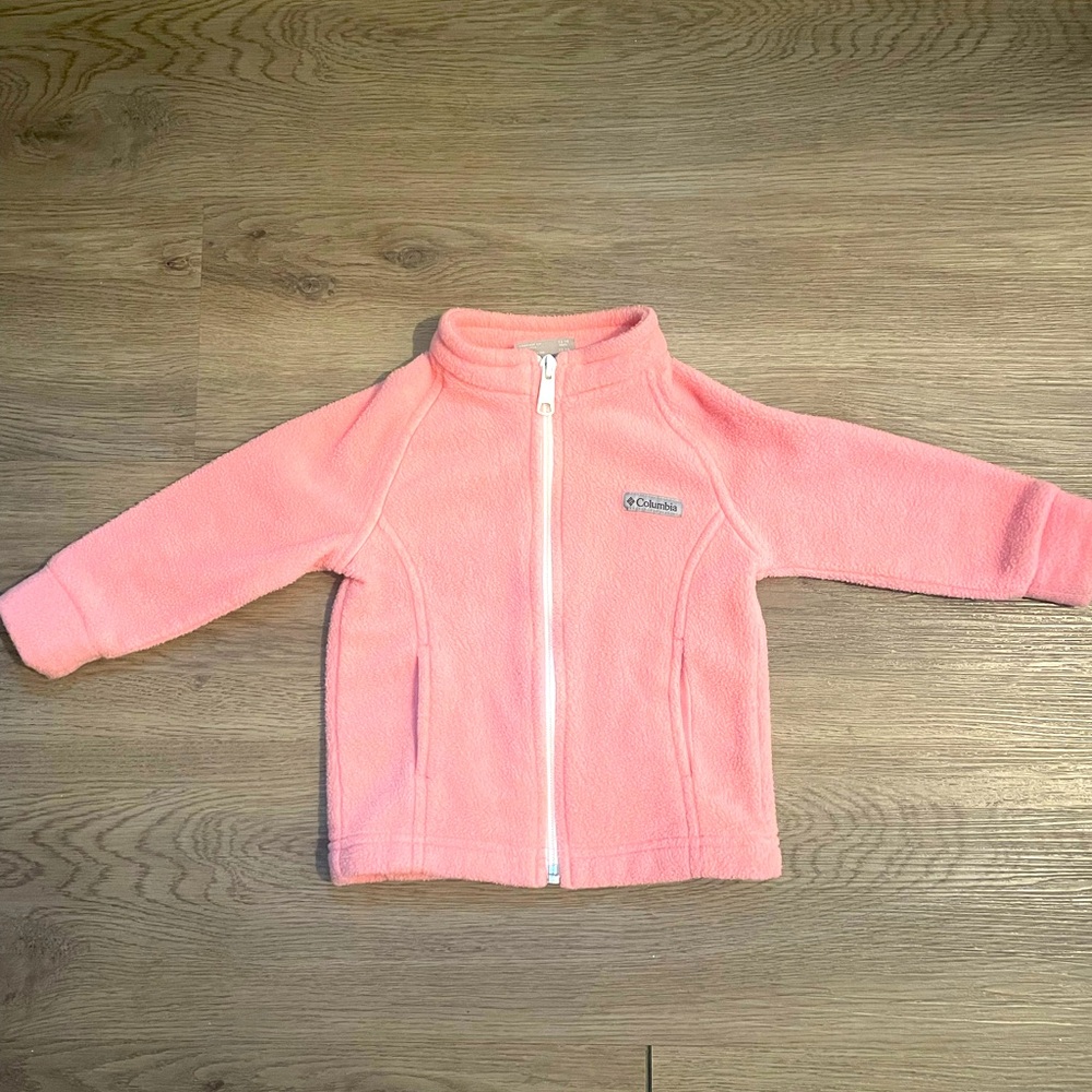 Columbia Fleece Light Pink Jacket 12-18 Months